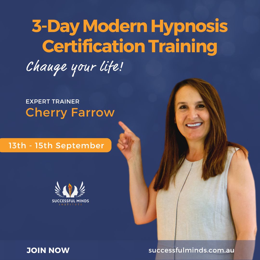 Are you ready to change your life and realise your true potential? Do you have a passion for helping others achieve their own personal transformation?

Learn Hypnosis and become a certified practitioner or coach! 

Find out more and apply here: successfulminds.com.au/3-day-hypnosis…