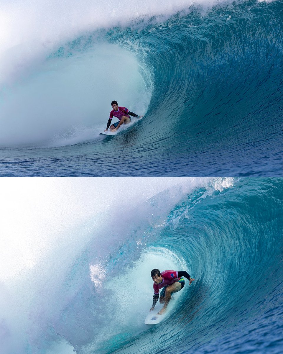 AUSOlympicTeam's tweet photo. Making waves 🌊 🌊 Jack Robinson dialled up the best wave of #Paris2024 so far, securing his spot in round 3️⃣!

More surfing action begins 6:36am AEST, 30 July.

👉 Jack Robinson, 6:36 AEST
👉 Ethan Ewing, 7:12am AEST
👉 Tyler Wright, 8:24am AEST

#AllezAUS | @SurfingAus https://t.co/pPibPdZHAd