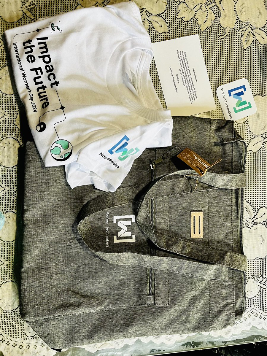 nuwini94's tweet photo. Thank you @WomenTechmakers for the IWD Swag 🙏

#WTMSL #wtm #iwd #google #swag https://t.co/E8IOuA00lO