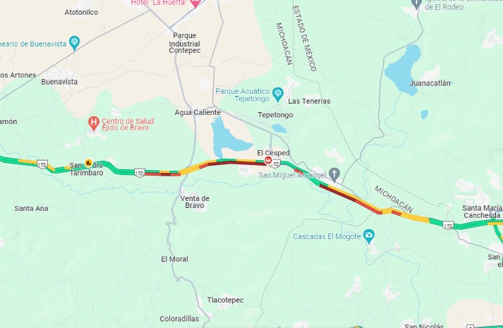 244uomini's tweet photo. Buen día 
Tienen reporte del trafico en la ctra. Guadalajara - Atlacomulco pasando la caseta de Contepec, gracias @GN_Carreteras @CNAC_GN @CAPUFE https://t.co/B3Ssq7dCuF