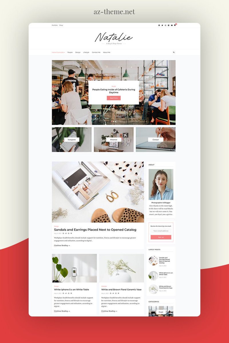 aztheme's tweet photo. A Blog and Shop WordPress Theme for Bloggers.
✳️ https://t.co/ZmwdyO4dkQ
#blogger
#travelblogger
#foodblogger
#blog
#styleblogger
#fashionblog
#travelblog
#lifestyleblogger
#foodblog
#bloggerstyle
#instablogger
#blogueira
#instablog
#bloggers
#styleblog
#bloggerlife https://t.co/2PuKESuMSW