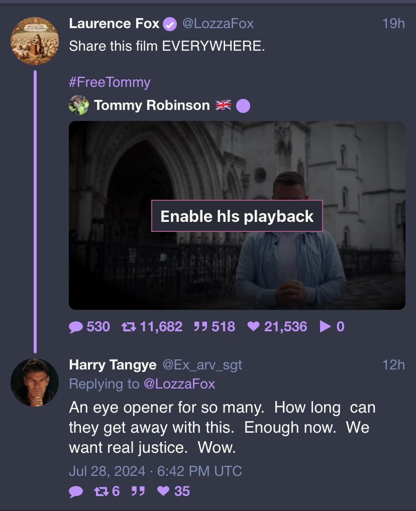 AVintenAuthor's tweet photo. It’s almost as if some officers show us their true colours as soon as they leave the police.
Ex firearms officer shows his support for Laurence Fox and Tommy Robinson.
What a surprise.
#RacistCops https://t.co/hmYNZynNDl