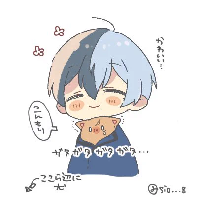 犬が近くにいる時の🐈🥞 