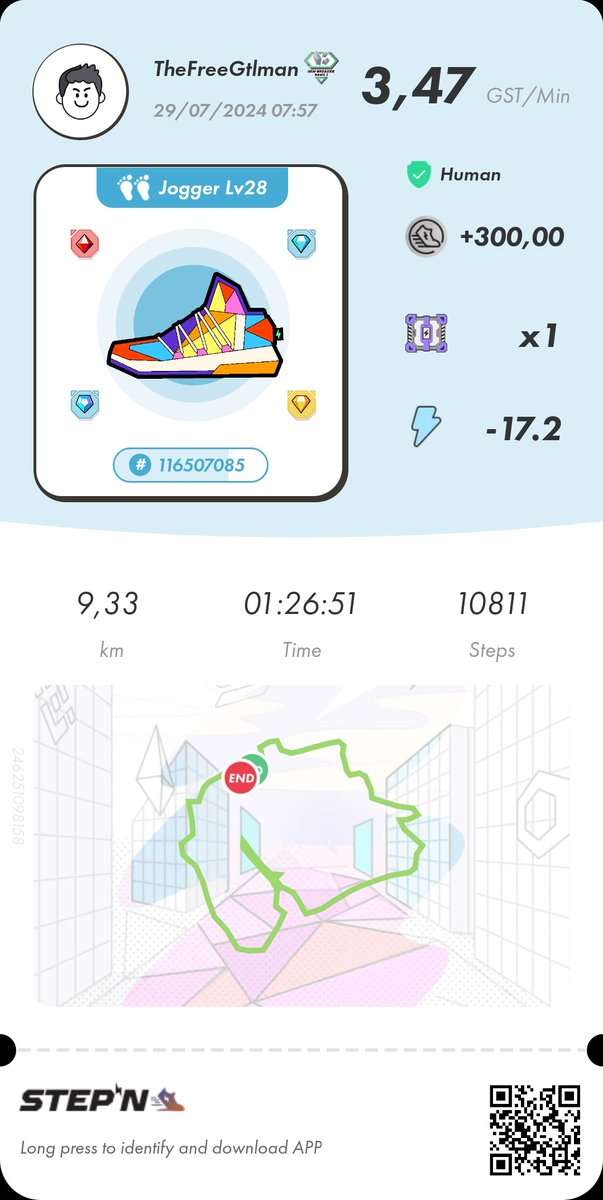 delas_mathieu's tweet photo. Morning session with #stepn
#Crypto #sports #healthylifestyle https://t.co/olTnkqBOM5