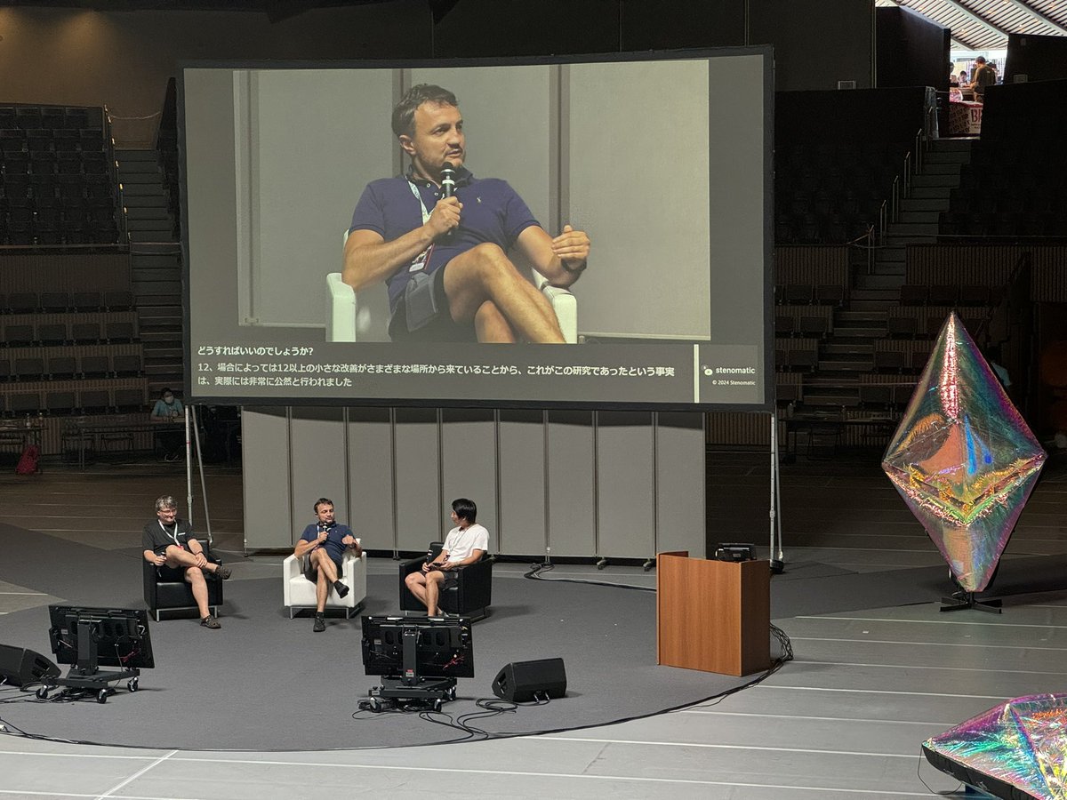 “We’ve gotten lazy. Ethereum used to be about preventing centralization and upholding values.”
- Marcin (Chief Architect at ML working on #ZKsync) talking at <a href="/EDCON2024/">nancy</a>

👏