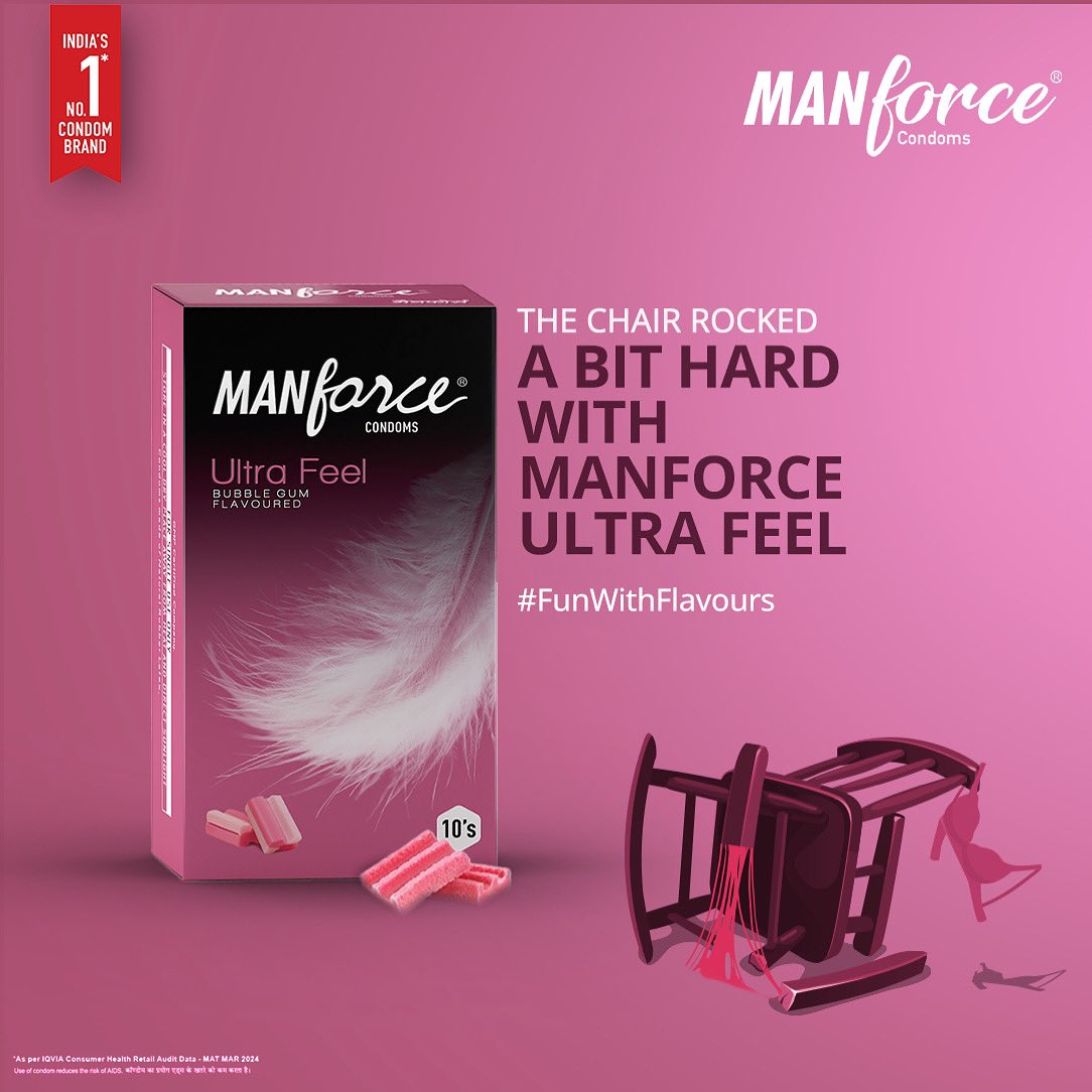 ManforceIndia's tweet photo. The only time when broken things make you happy.
#ManforceUltrafeel #Bubblegum #FunWithFlavours #Manforce #ManforceCondoms https://t.co/emG8uEVqPr