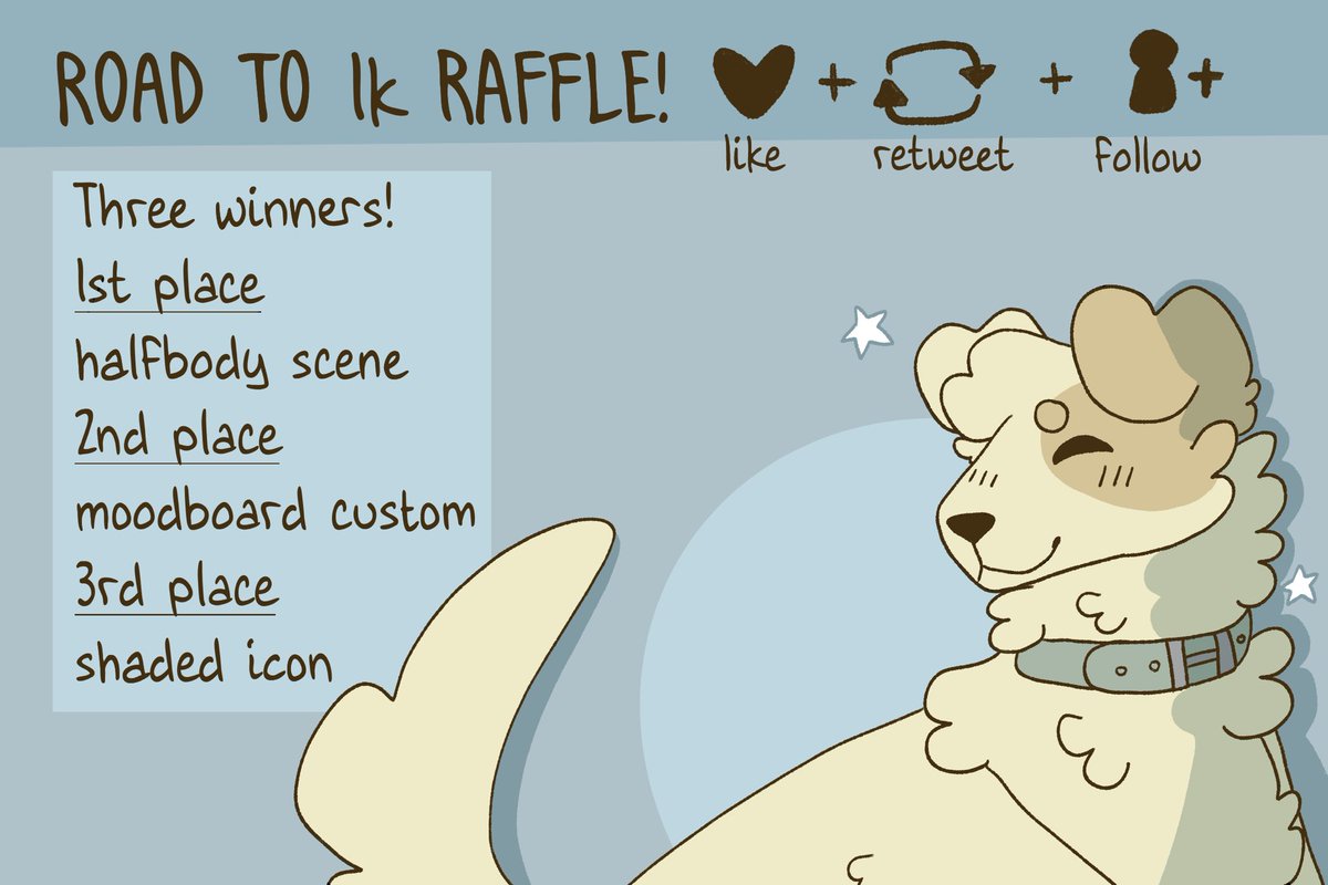 🪐ROAD TO 1K RAFFLE🪐

free art guys… you so wanna join

ends when i hit 1k!! 

join my server [15+] for an additional entry: discord.gg/ChVFZVQQ