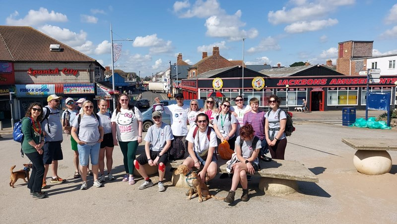 NottsLiverTeam's tweet photo. Well done to our fantastic team in completing The Nottingham HCV ODN Walk for World Hepatitis Day 2024 in walking 16 miles from Mablethorpe to Skegness to raise money for the @HepatitisCTrust! 

A huge thank you to everyone who donated and supported us in raising a whopping £580! https://t.co/KIc9eMWHqo
