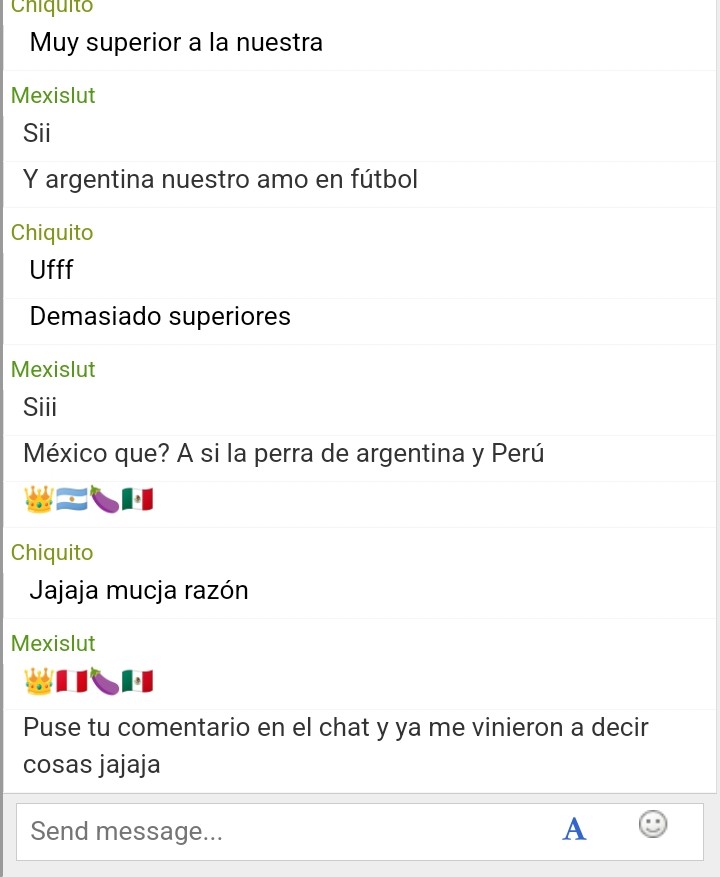 Por fin alguien que entiende a lo que me refiero 😍 🇵🇪🇦🇷🍆🇲🇽