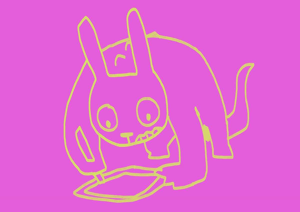 「作業するのでスペースを探す 」|てつなつのイラスト