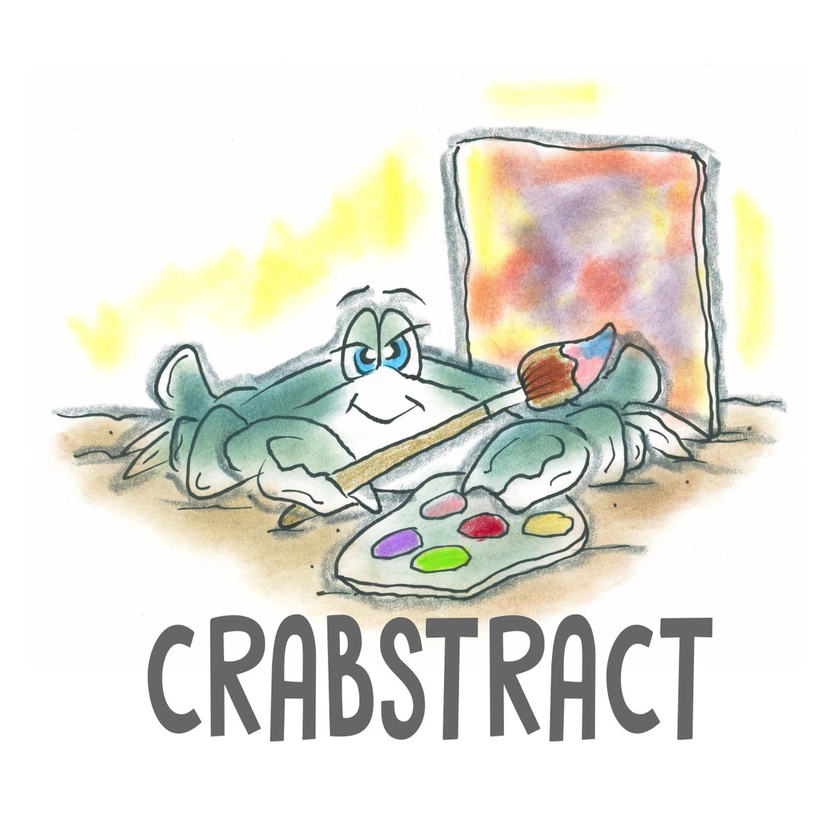 _scottclarke's tweet photo. Just for fun a little somethin' that came in to my little brain yesterday when workin' on some CRAB-toons!... 

#annapolismaryland #artist #chesapeakebaybluecrab #abstractart #bluecrabs #crab #crustacean #scottclarkeart #marylandisforcrabs https://t.co/pB460bY13F