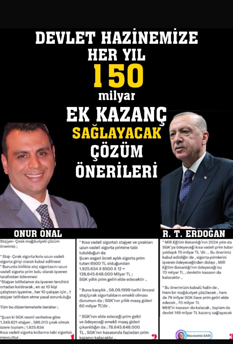 <a href="/RTErdogan/">Recep Tayyip Erdoğan</a> 
<a href="/_cevdetyilmaz/">Cevdet Yılmaz</a> 
<a href="/isikhanvedat/">Prof. Dr. Vedat Işıkhan</a> 
<a href="/memetsimsek/">Mehmet Simsek</a> 
<a href="/militerenstitu/">Militer Enstitü</a> 
<a href="/csgbakanligi/">T.C. Çalışma ve Sosyal Güvenlik Bakanlığı</a> 
#3308ÇözümÖnerisiHazır