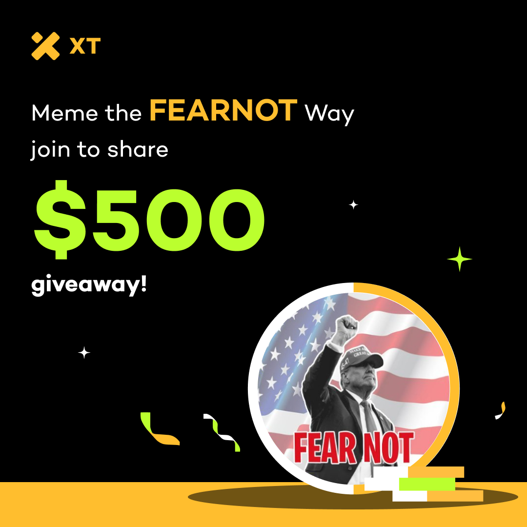 🥳 Ready to win big with your creativity? Meme the 
$FEARNOT way to share $500 #Giveaway! 🎉

How to Participate:
✅ Follow us &amp; <a href="/XTExchangecn/">XT中文频道</a> &amp; <a href="/fearnotoneth/">FEARNOT</a>
✅ Like &amp; RT with hashtags #XTFearnot &amp; Tag 3 friends
✅ Join t.me/XTsupport_EN
✅ Create a unique meme with