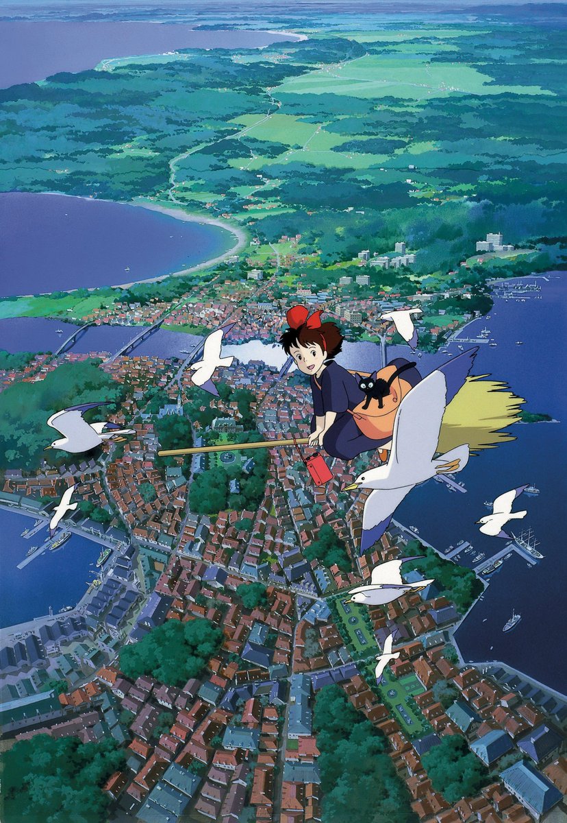 Happy 35th anniversary to "Kiki's Delivery Service" (released on July 29, 1989).
HD key art of the poster (3000x4346 pixels).