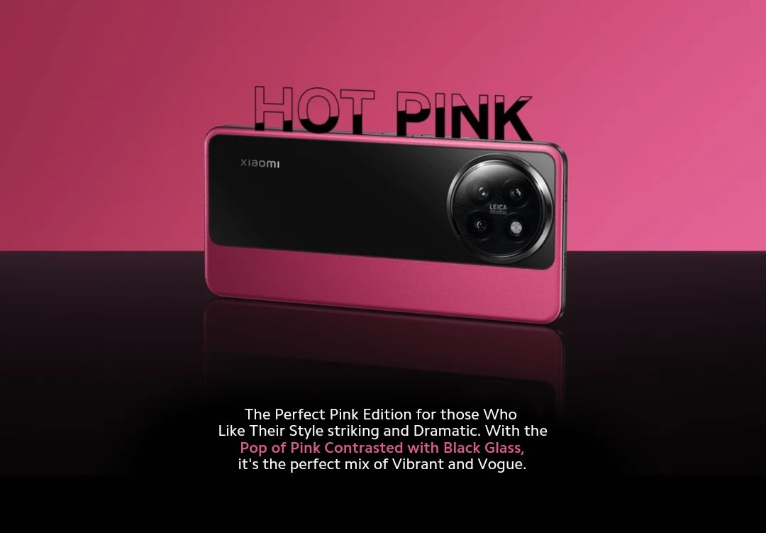 TechHome100's tweet image. Xiaomi 14 CIVI Limited Edition Panda Design color variants.

⚪ Panda White
🔵 Aqua Blue
🟣 Hot Pink
#Xiaomi #Xiaomi14CIVI #PandaDesign