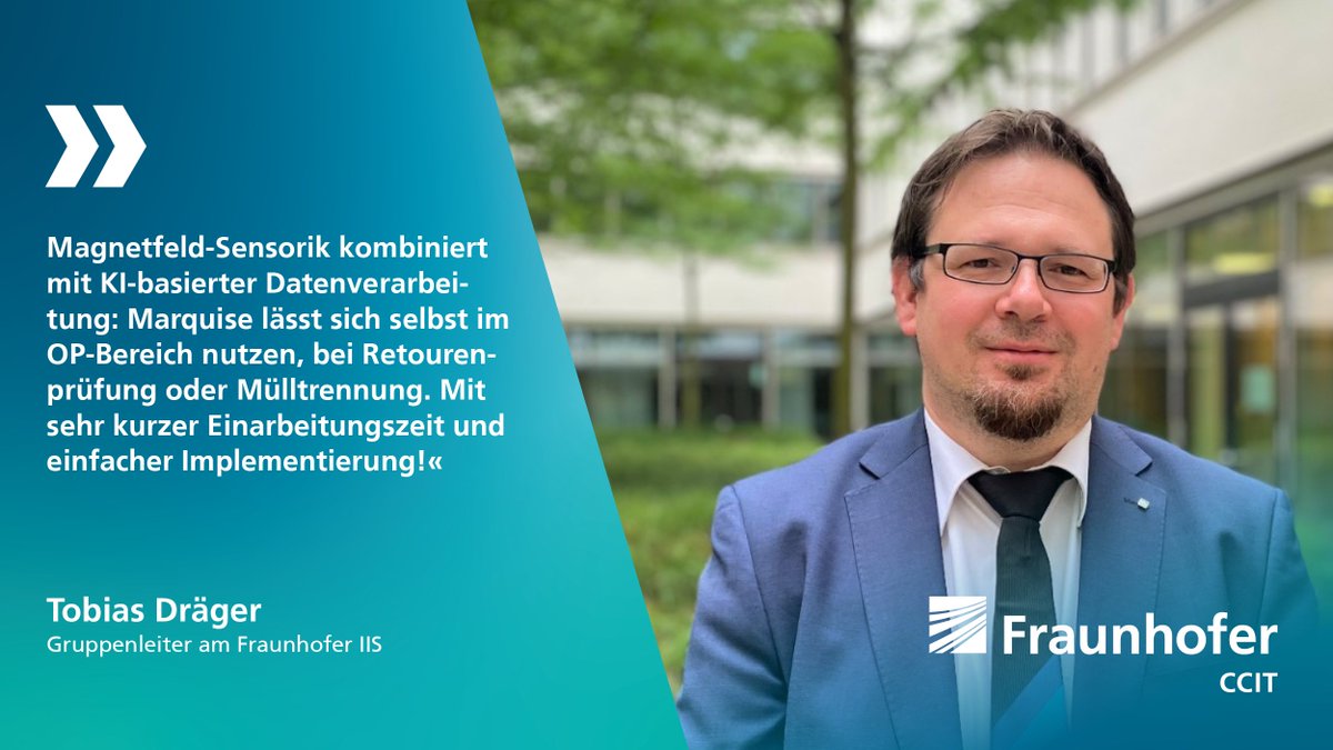 Smarte #Qualitätskontrolle durch magnetischen Fingerabdruck und #KI: »Marquise« von <a href="/FraunhoferIIS/">Fraunhofer IIS</a> und <a href="/FraunhoferIAIS/">Fraunhofer IAIS</a> ermöglicht sekundenschnelle Objektprüfung. Tobias Dräger war federführend beteiligt – er sieht vielfältige Einsatzbereiche.
Mehr: cit.fraunhofer.de/de/news/presse…
