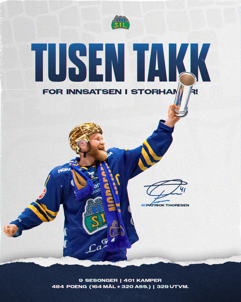 Patrick Thoresen fortsetter karrieren i gamleklubben Djurgården i Allsvenskan. Vi takker for den fantastiske innsatsen han har levert hos oss og ønsker lykke til med denne oppgaven som vi vet han brenner for!
sil.no/patrick-til-dj…