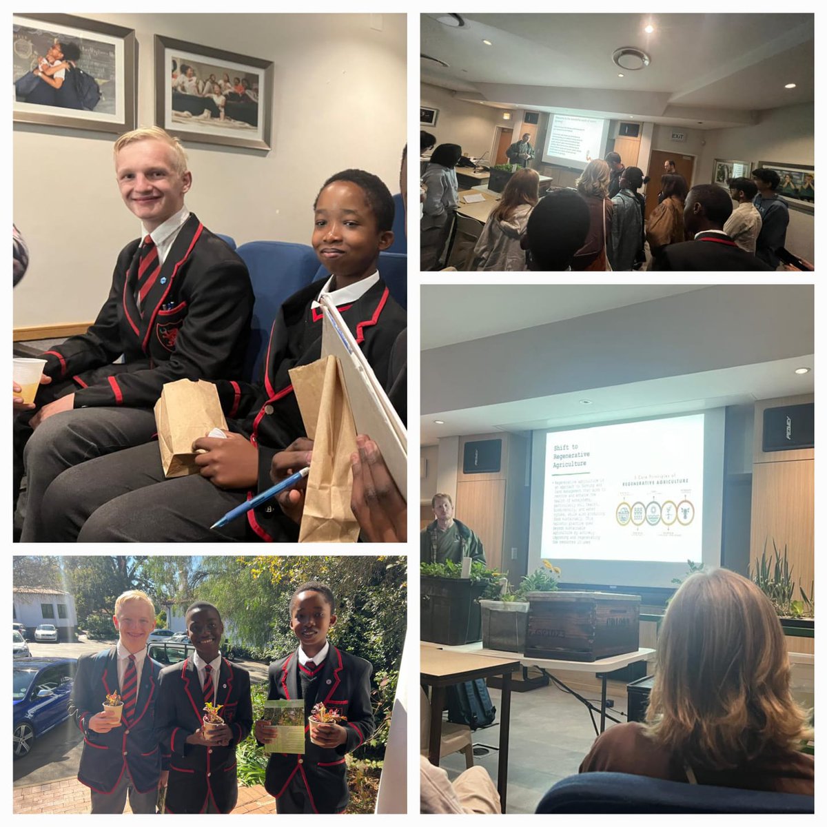PARKTOWN_BOYS's tweet photo. On Sunday our Lion's Den boys attended a workshop hosted at Roedean School to further their skills & gain valuable insight from a range of horticultural & agricultural experts. We can't wait to see these skills take root across our iconic grounds at Parktown Boys!
#ARISE
#PBHS https://t.co/5ua1dxnsYf
