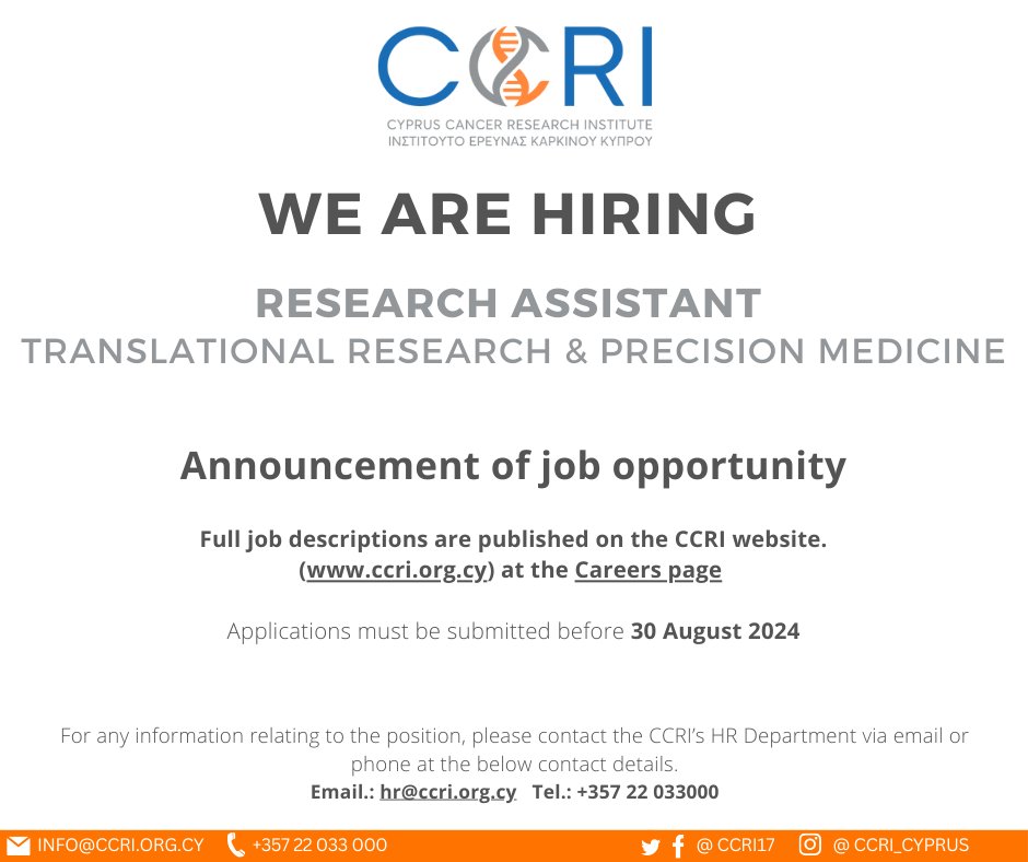 CCRI - Cyprus Cancer Research Institute tweet media