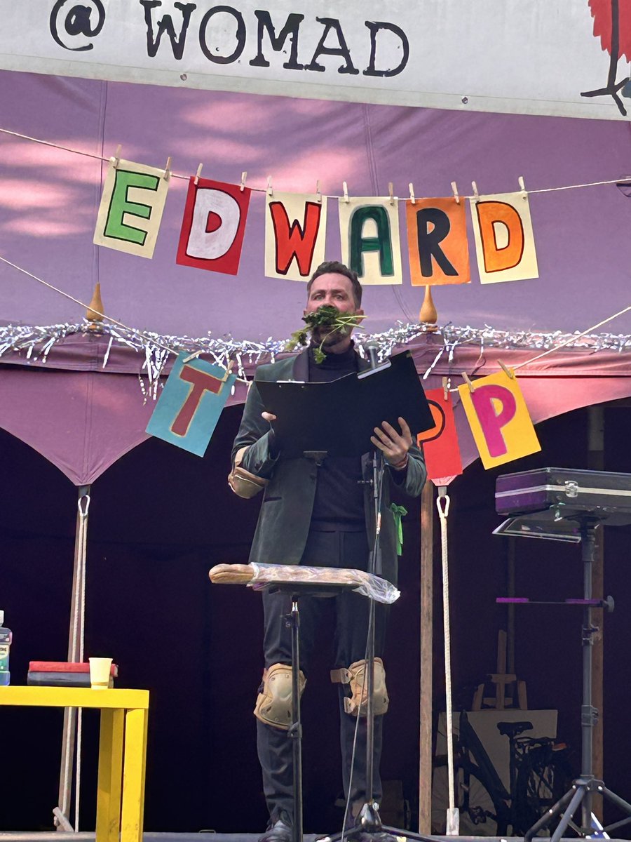 An extraordinary weekend at Hip Yak Poetry Shack @WOMADfestival 

Sometimes the sun does shine, the people do come and the shows work and everywhere you go, in a festival of 40,000 people, they stop to tell you that they love the poetry stage and how much it matters to them. 🙏