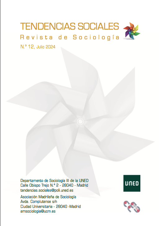 Revista_TS's tweet photo. Ya publicado y disponible el número 12 de Tendencias Sociales. Revista de Sociología (UNED, AMS, UCM). Puedes descargarlo en este enlace: https://t.co/BWegfOdnjA 
@amsociologia 
@UNED 
@UNED_POLISOCI 
@UCMccinf https://t.co/Wl47T8a9HG