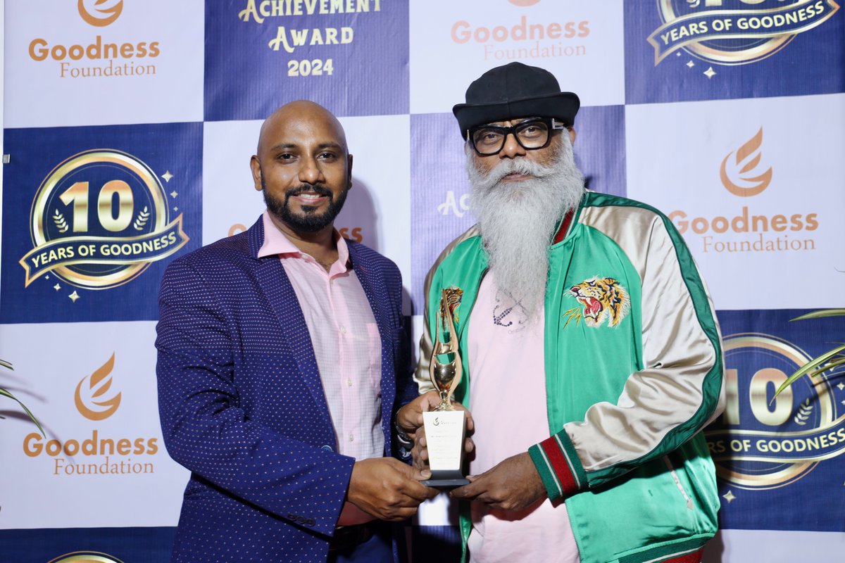 goodnessfdn's tweet photo. #10thAnniversary Celebration of #GoodnessFoundation and Goodness Lifetime Achievement Awards - 2024. Chief guest Dr. J Radhakrishnan IAS @RAKRI1, Guest of Honour -@ActorSanthosh, @adman_sam and Rev.Dr.Rajah Prabhakar. We celebrated eight graduating children with certificates. https://t.co/6Eyat65SYH
