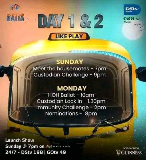 DrippyKelf's tweet photo. 10/11 am HOH ballot
1:30/2:30 IMMUNITY CHALLENGE 
3/4 pm custodian lock in
8/9 pm nominations 
Set your alarm addicts it's going down today 
#bbnaijaseason9
#BBN9
#bbndd #BBNaija #bbnaijas9 #BBNaija #bbnaija2024 #BBNaijaXAquafina #BBN #bbnaijalivestream #BbnNaija #bbnaijaseason9 https://t.co/KbHoVk7uBd