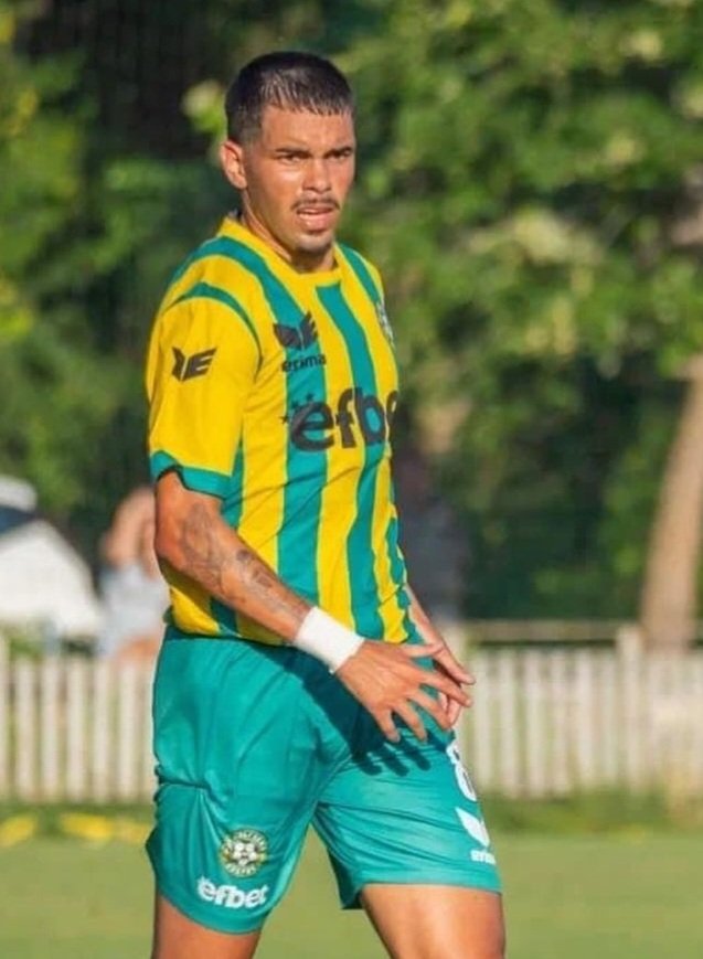 GHSPORTSbg's tweet photo. ВТОРА ЛИГА 2-РИ КРЪГ

ДОБРУДЖА 4-0 ЦСКА(дубъл)

PLAYER OF THE MATCH: 
ЛУКАС КАРДОСО

Въпреки,че влезе като резерва 28-годишният бразилец се отчете с 2 попадения,които донесоха успеха на добричкия тим. https://t.co/sGKuiz06Lk