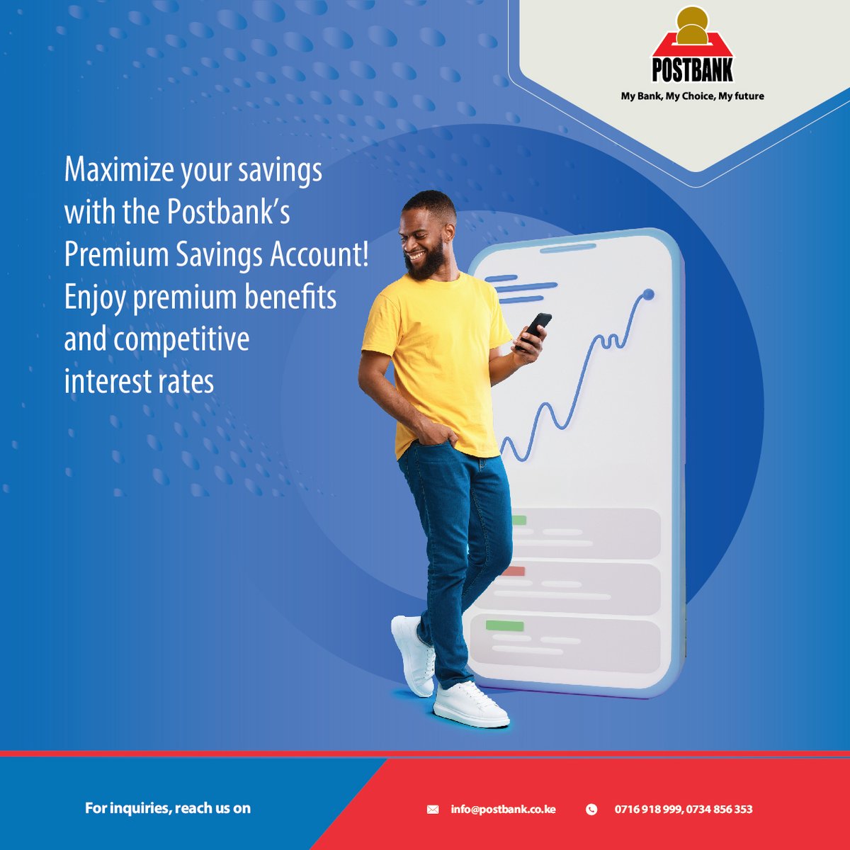Postbank1's tweet photo. Maximize your savings with the Postbank’s Premium Savings Account! Enjoy premium benefits and competitive interest rates
#SaveVisimple #SaveNaPostbank https://t.co/hHCl6EVbKs