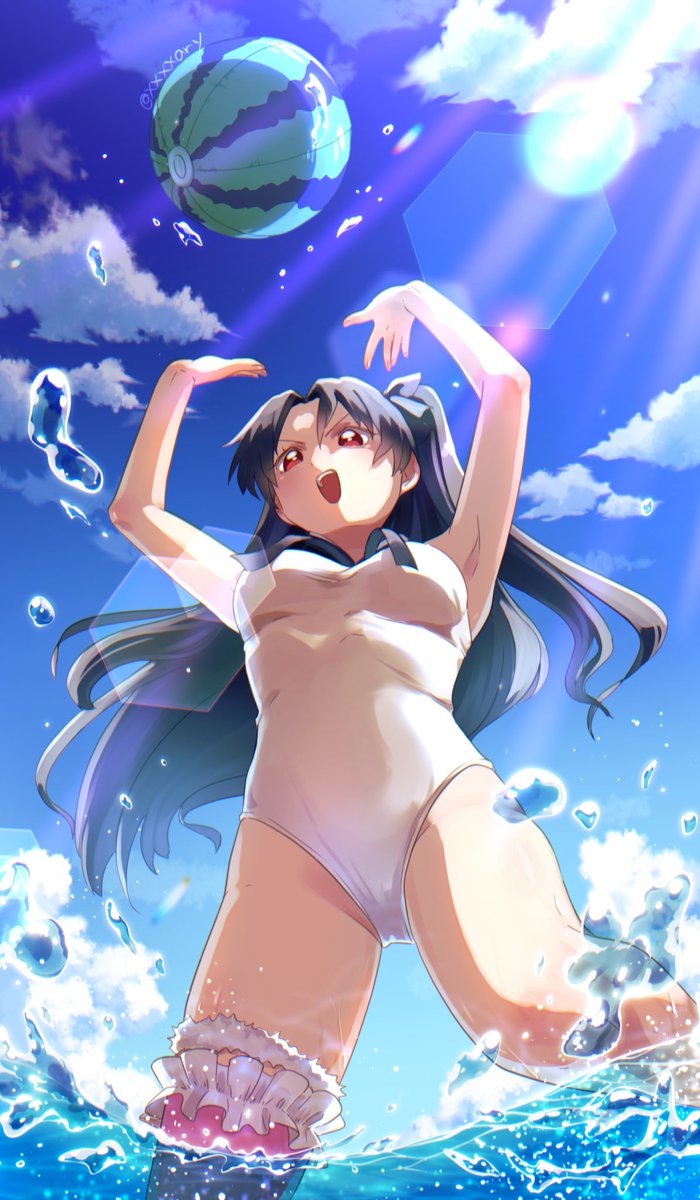 イシュタル(Fate) 「涼しくなれーッ 」|ありのイラスト