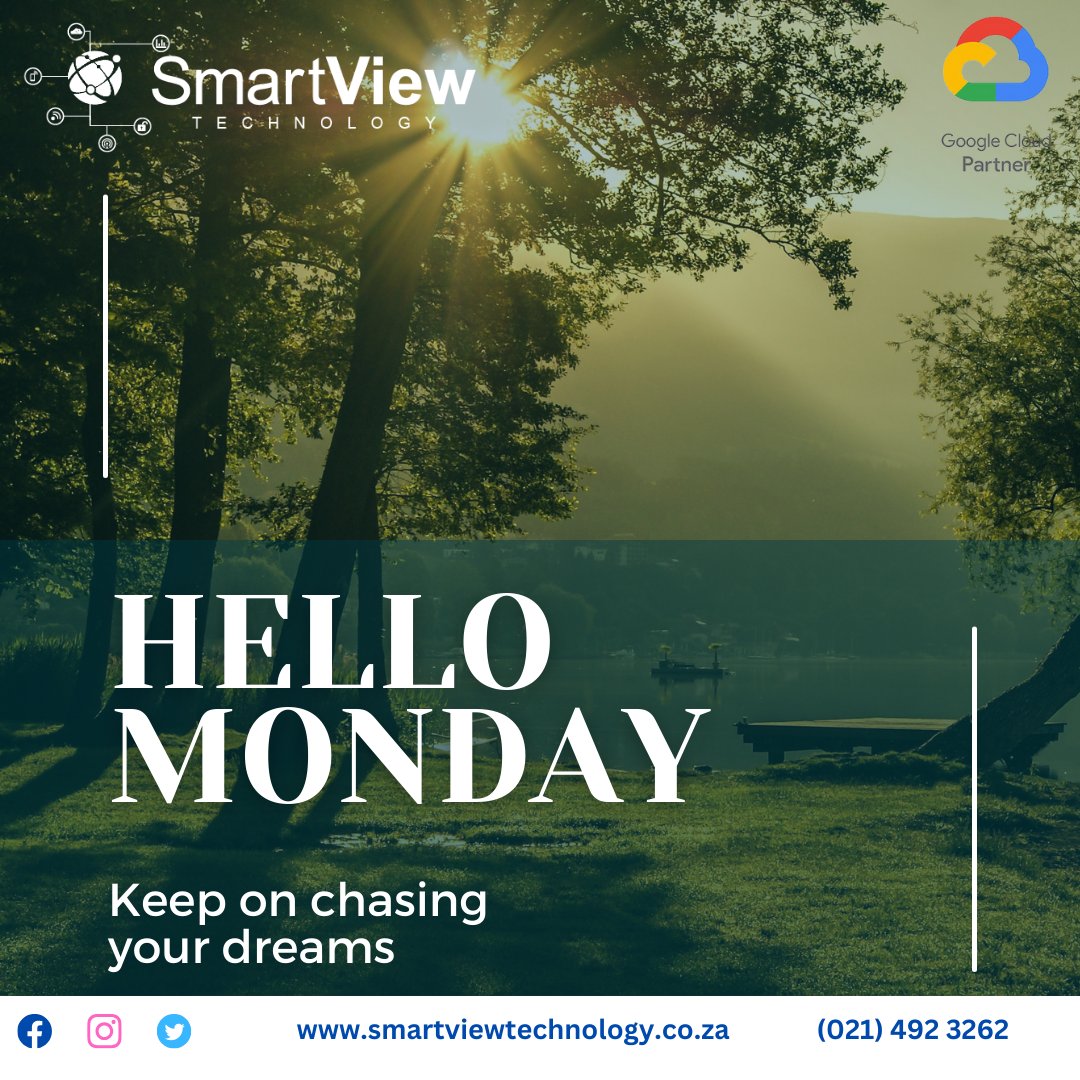 SmartViewTechn1's tweet image. Hello Monday! #Smartviewtechnology #chasingdreams