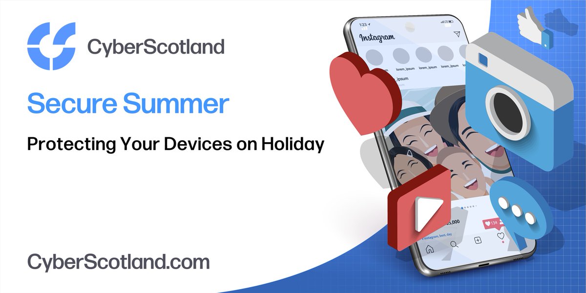 CyberResScot's tweet photo. 🔒☀️Enjoy a #SecureSummer with some best practice tips for securing your devices while travelling including:
🟠Update Your Software and Apps
🟡Use Strong Passwords and Biometrics
🟠Avoid Public Wi-Fi Networks
🟡Backup Your Data
Read more➡️https://t.co/ROvKHLk8dK https://t.co/VqIx6yRtBT