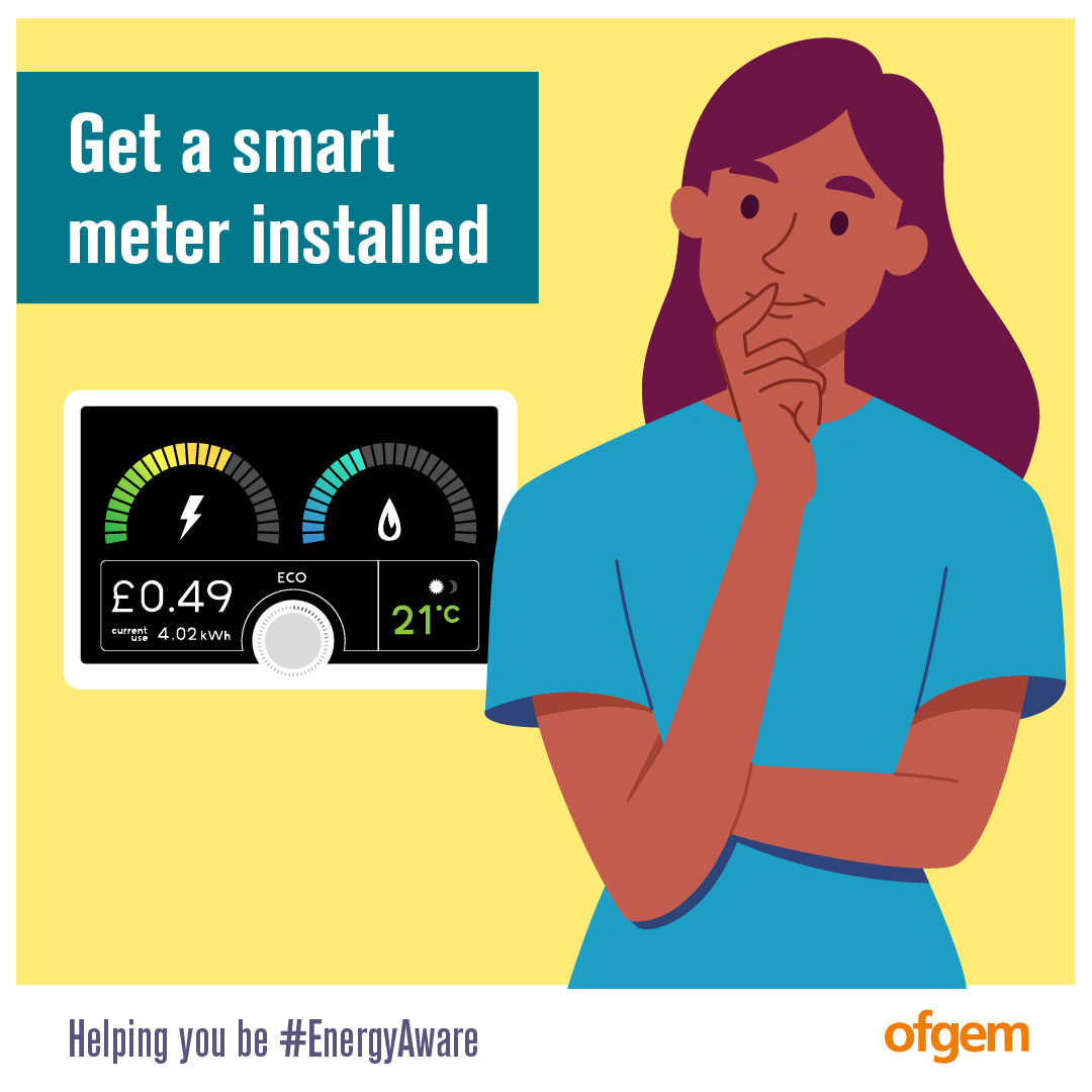 If you have a smart meter, make sure it’s operating in smart mode

This means it will send readings to your supplier automatically

For instructions on how to check and other smart meter benefits ⬇️

ow.ly/RTMr50SKQ41

Be #EnergyAware