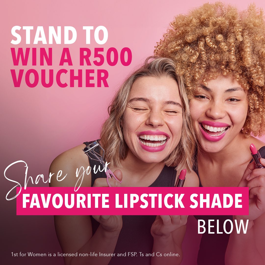 firstforwomen's tweet photo. Which lipstick shade do you wear when you need to feel unstoppable? Share your favourite #Fearless colour and tag a friend to do the same. You could WIN a R500 voucher for #FeelingFearless. 💋
#NationalLipstickDay https://t.co/pi71F6RT8R