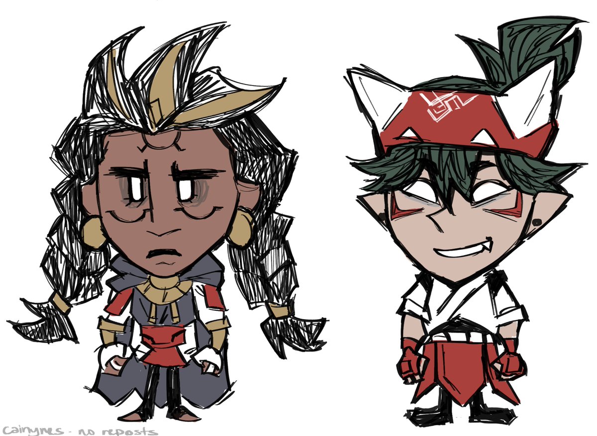 cainynes's tweet photo. #sunshrine but as playable dont starve characters https://t.co/UktvX5I9gb