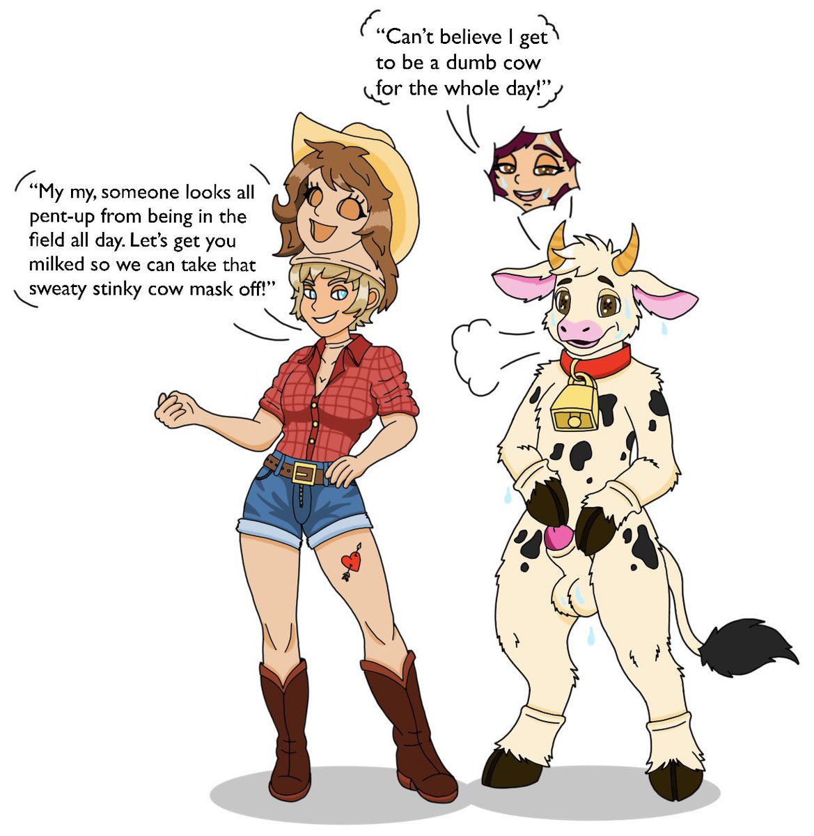 Cow suit or cowgirl suit…or both 🥴