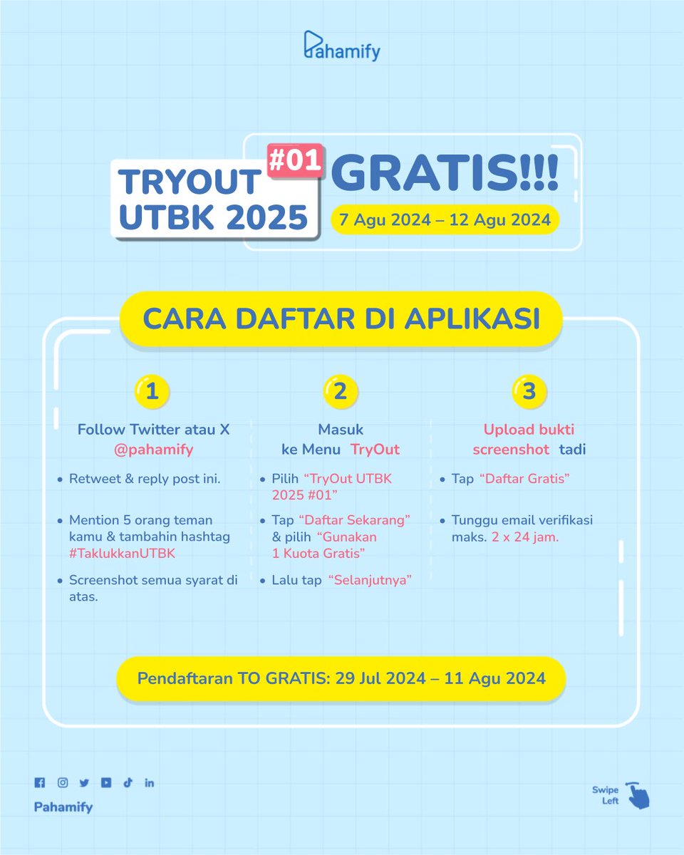 Pahamify | TO + Live Class UTBK & Ujian Mandiri tweet media