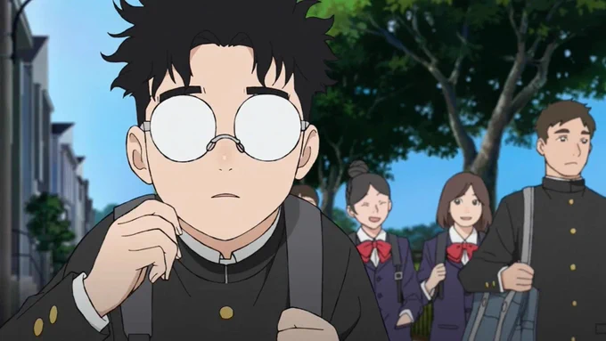 im enjoying this trend of characters with big round glasses  