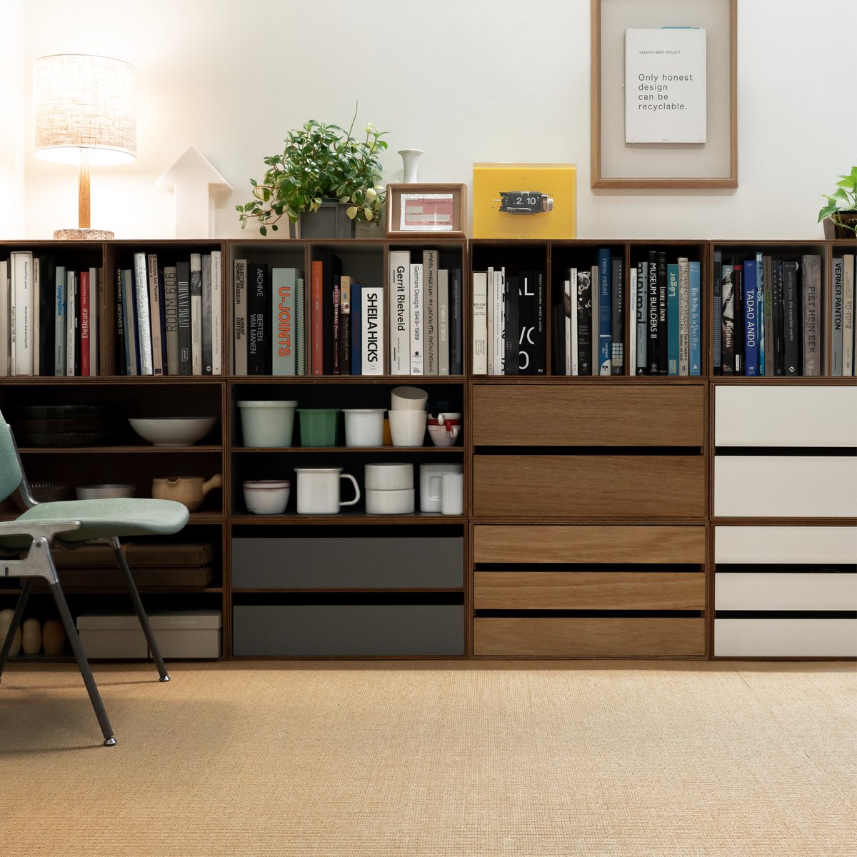 LAUAN SHELVES ラワンシェルブズ 縦3列ホワイト LAUAN SHELVES ラワンシェルブズ 縦3列ホワイト 本棚・本収納