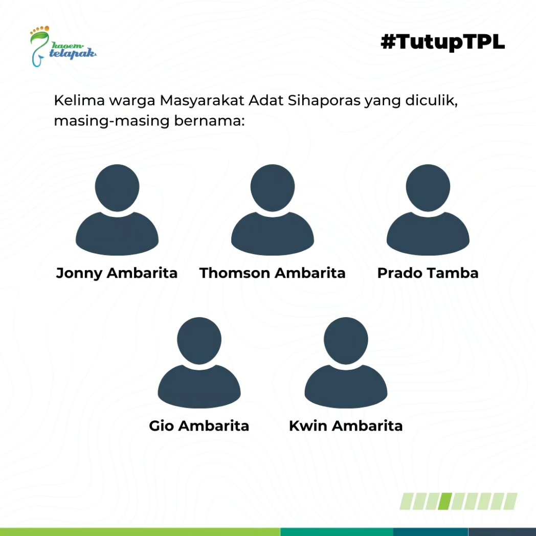 Senin (22/7/2024) dini hari, terjadi tindakan represi yang dilakukan oleh aparat keamanan Kabupaten Simalungun bersama pihak keamanan PT. Toba Pulp Lestari Tbk (TPL) terhadap komunitas keturunan Ompu Mamontang Laut Ambaritas (Lamtoras) di Sihaporas.
