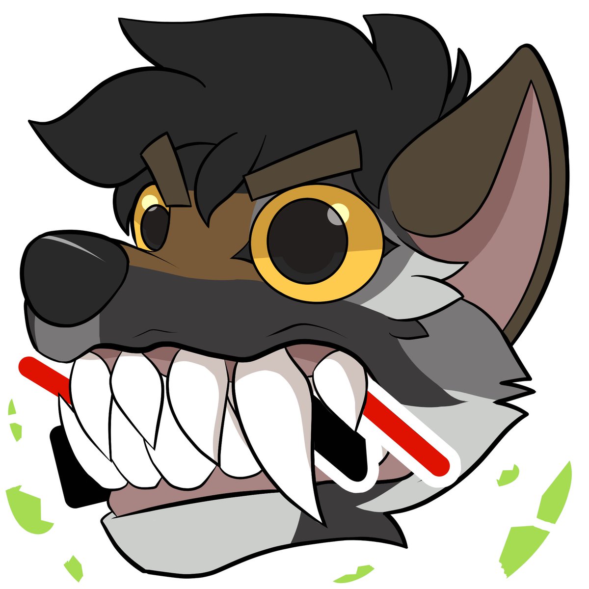 Berymuch's tweet image. Been wanting to make one of those rabid emotes for a while and finally got the idea tonight while chatting with @DuskZacian during @Davecko 's stream tonight lmao.

MUTE BALL HAS BEEN DEFEATED &amp;gt;:O