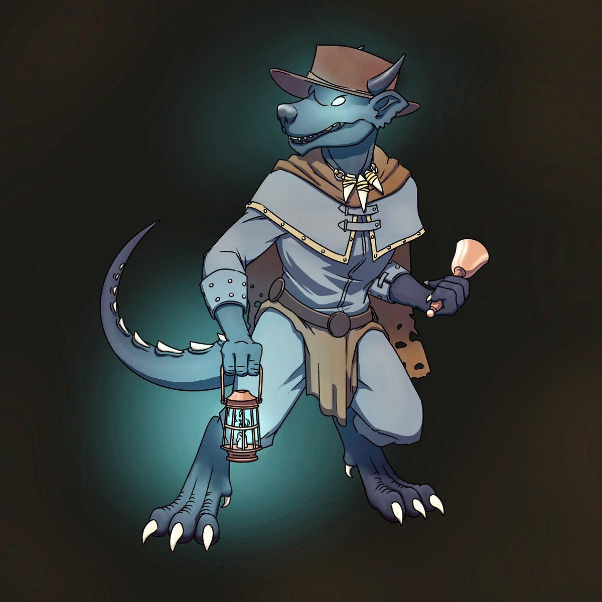 FloofStoof's tweet photo. (Commissioned drawing) The graveyard cleric, Belfry! https://t.co/32QVi9ybVC