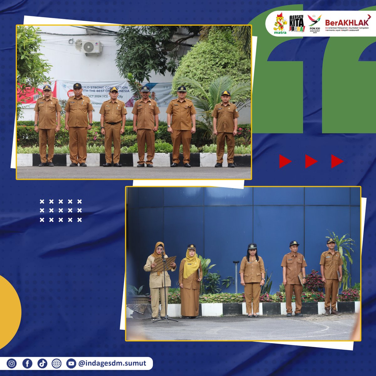 DisperindagSU's tweet photo. Apel Pagi dilingkungan Dinas Perindag ESDM Sumut dipimpin langsung oleh Kepala Dinas Bapak Mulyadi Simatupang. Senin (29/7).

#pjgubernursumut #pemprovsumut 
#agusfatoni #apelpagi #indagesdmsumut 
#IndagESDM #sumutmantap #SumateraUtara
#pon2024 #ponacehsumut2024 https://t.co/a7PkjxRKyG