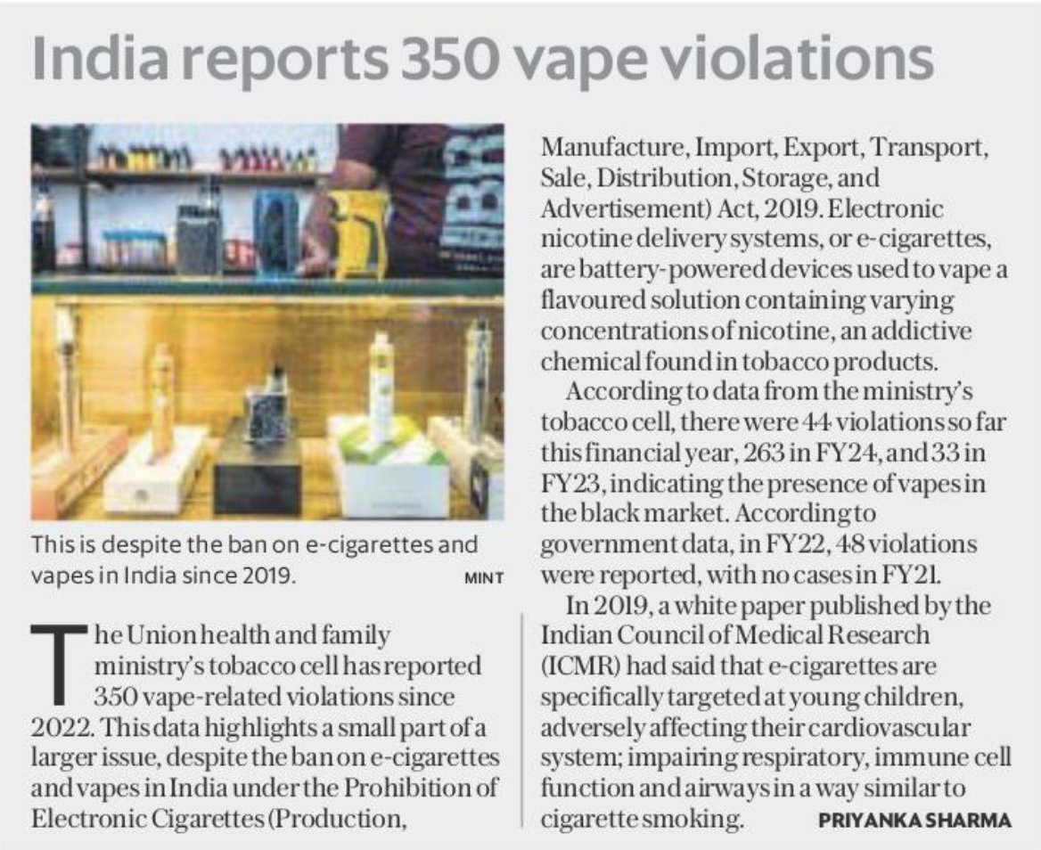 HarjinderTalwar's tweet photo. We need another campaign to explain that vaping is equally dangerous as smoking, if not more. https://t.co/rVhiIUMetD