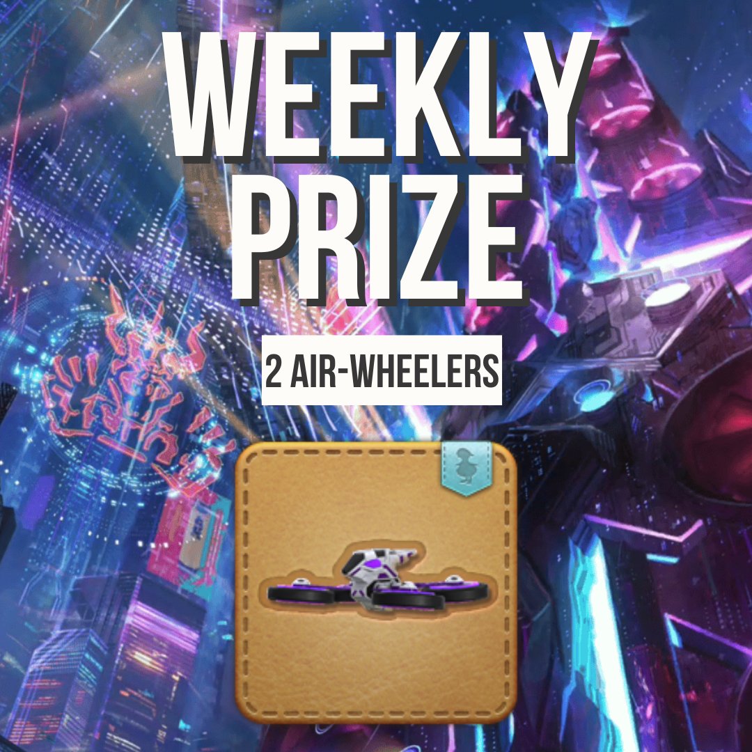 AdaiLatte's tweet photo. Another awesome week of giveaways. Congrats to the winners and thanks for tuning in to support the stream. This week's giveaway will be two Air wheeler minions! Make sure to tune in for the giveaway password! #FFXIV    #AdaiStreams #Giveaway https://t.co/AEMzAyHPEy https://t.co/hxb1D3WJkm