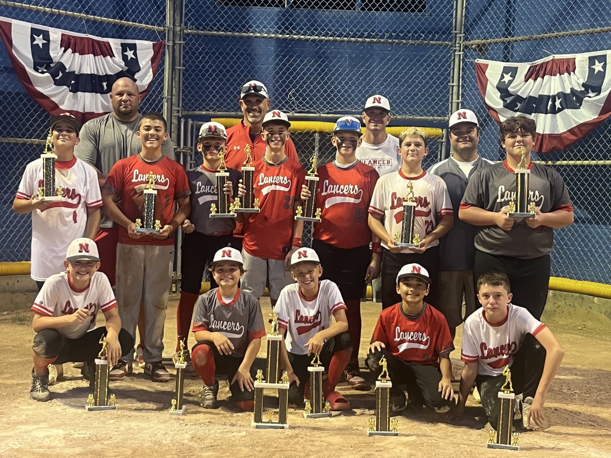 NHS_LANCERS's tweet photo. Make it 6-6🏆👀 The 12u Lancer All ⭐️ battled through the losers bracket to win the 73rd Ellwood City Little League Tourney Title! They defeated Cranberry (Seneca Valley) twice to get to semis in which they defeated EC. The Lancers beat Laurel twice 14-1 &amp; 7-6 to win the Title! https://t.co/9xU53Qu2IR