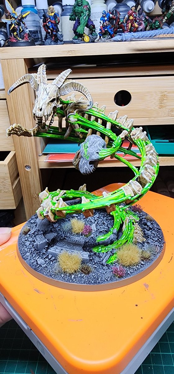 eric54114's tweet photo. Feels good to be painting again. Mr Khrondspire is up first. #paintingwarhammer https://t.co/hB6MfIhKfS