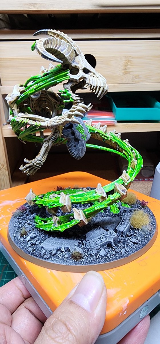 Feels good to be painting again. Mr Khrondspire is up first. #paintingwarhammer