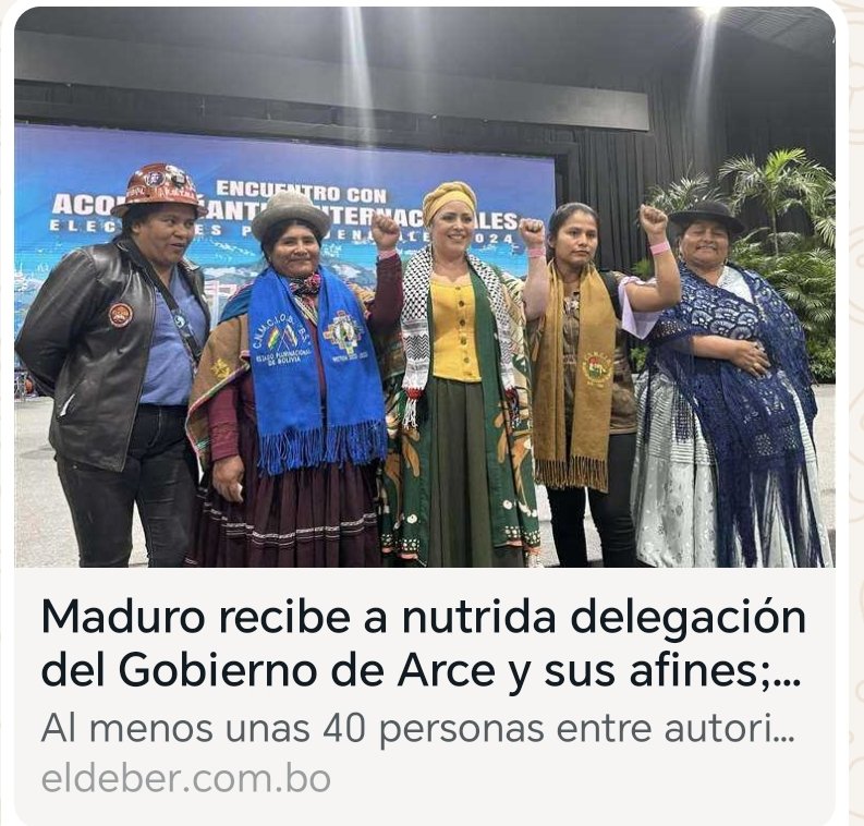 MiguelAntonRoca's tweet photo. El zurderio fraudulento de Bolivia viaja con dinero de los bolivianos para socapar otro fraude en Venezuela, en otro festín de despilfarro.

¡Y luego el Tilín tiene la sinverguenzura de exigir que aprobemos créditos en el Parlamento para continuar con su derroche!

Esta izquierda parasitaria y empobrecedora ya se tiene que ir!!!

#EleccionesVE2024
https://t.co/IrzMMQrHkr