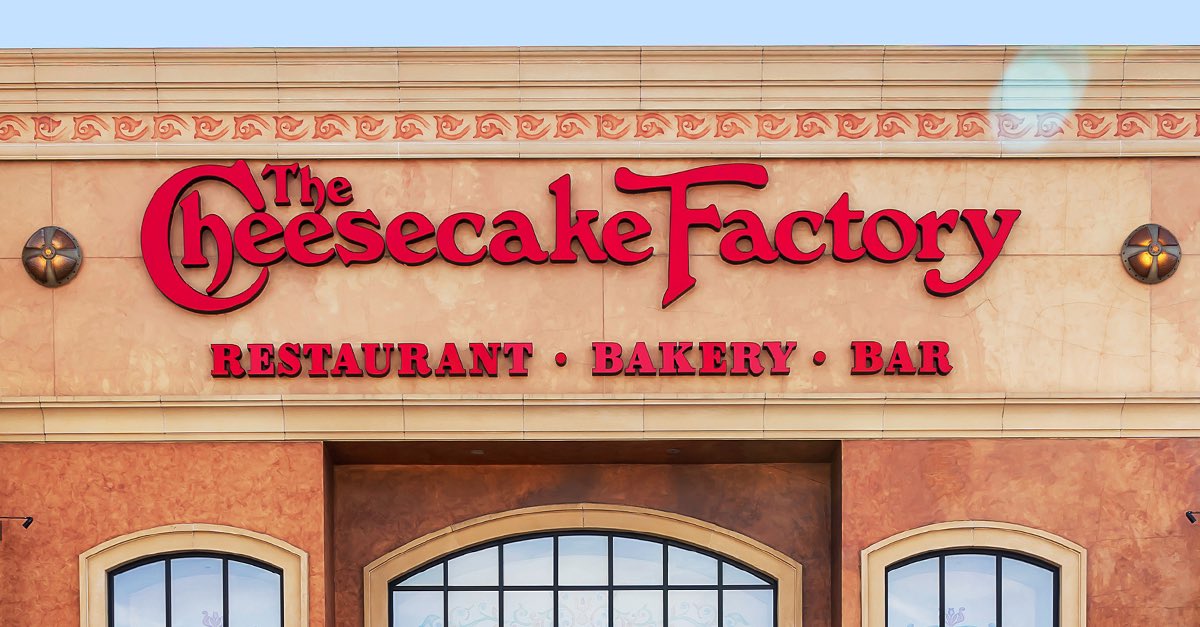Can the C in the Cheesecake Factory logo please back the fuck off